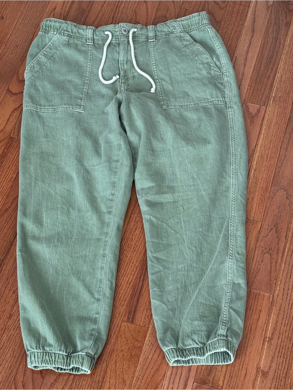 AE Stretch Tomgirl Utility Jogger Green Size 14 - Picture 6 of 6